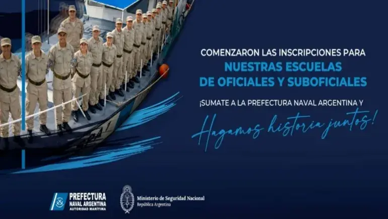 Abren inscripciones para la Prefectura Naval Argentina 2027 en todo el país: cómo anotarse