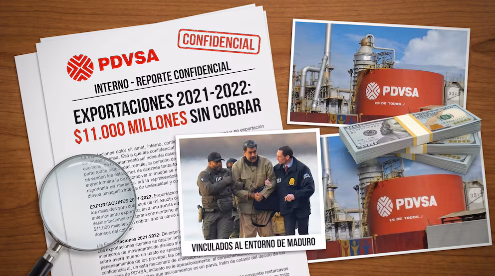 Empresas fantasma vinculadas a Maduro desviaron USD 11 mil millones en ingresos petroleros de Venezuela en dos años
