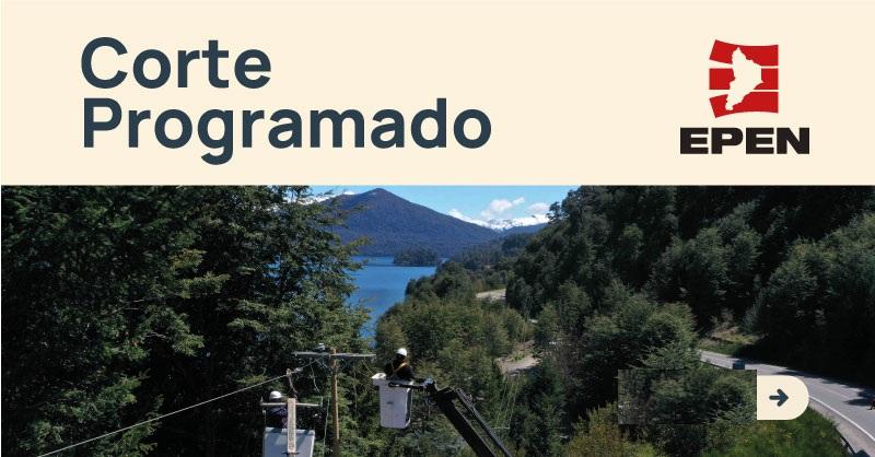 EPEN anunció cortes programados de energía en distintos barrios de Villa La Angostura