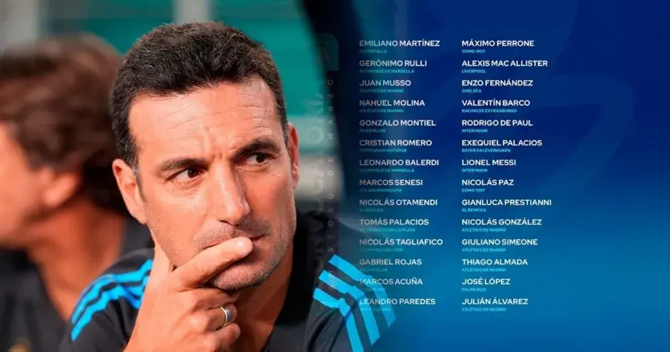 Bombazo en la lista de Scaloni: los convocados y la gran ausencia para el Mundial