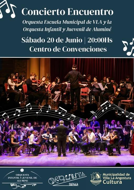 La Orquesta Escuela de Villa La Angostura y la Orquesta Infantil y Juvenil de Aluminé ofrecerán un concierto conjunto