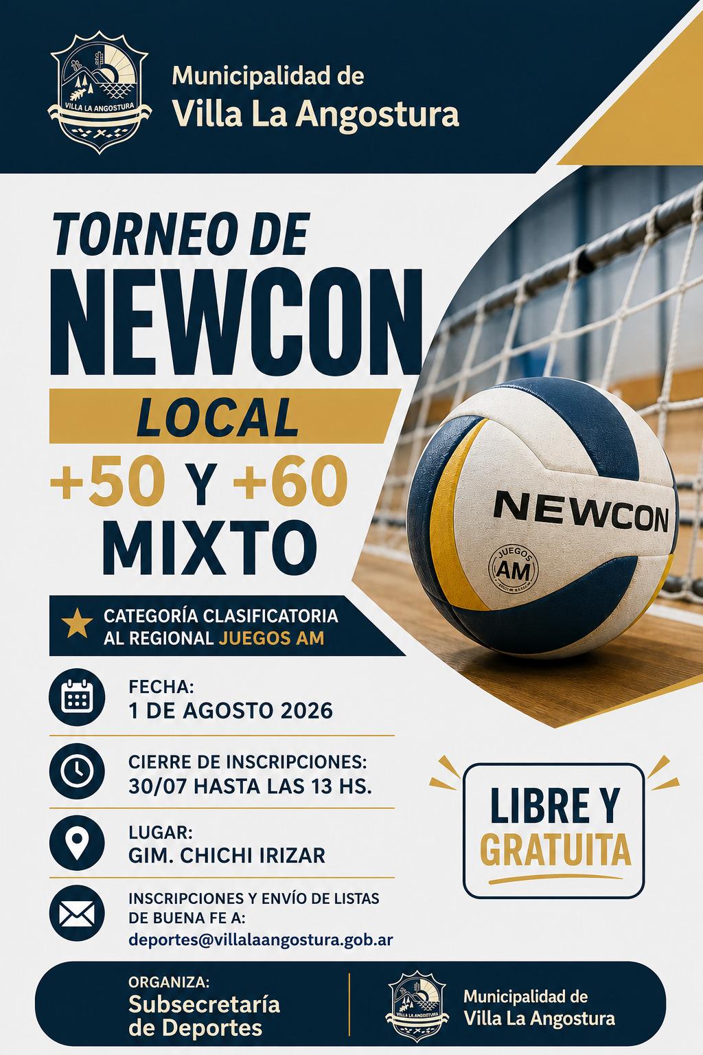 Abren la inscripción para el torneo de Newcom que definirá a los representantes de Villa La Angostura
