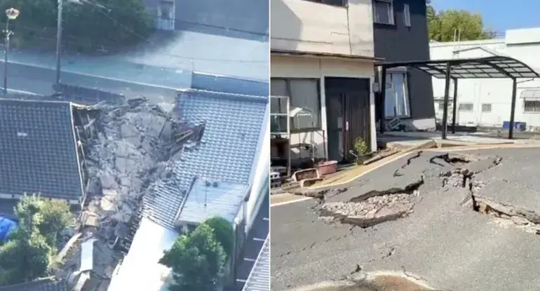 Un terremoto de 7,1 golpeó a Japón: edificios derrumbados y decenas de heridos